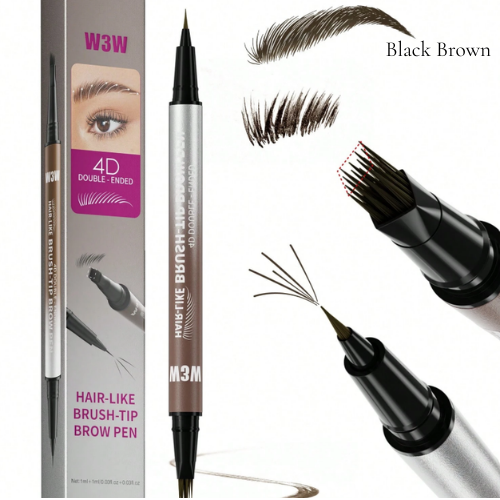 2-in-1 Brow Pencil & Eyeliner – Waterproof, Smudge-Proof, Natural Look