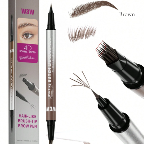 2-in-1 Brow Pencil & Eyeliner – Waterproof, Smudge-Proof, Natural Look