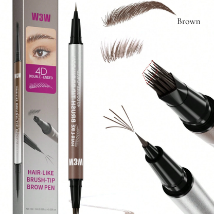 2-in-1 Brow Pencil & Eyeliner – Waterproof, Smudge-Proof, Natural Look