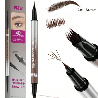 2-in-1 Brow Pencil & Eyeliner – Waterproof, Smudge-Proof, Natural Look
