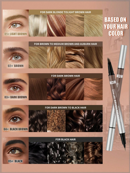 2-in-1 Brow Pencil & Eyeliner – Waterproof, Smudge-Proof, Natural Look