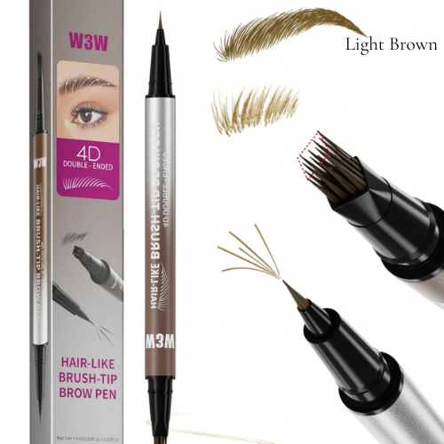 2-in-1 Brow Pencil & Eyeliner – Waterproof, Smudge-Proof, Natural Look